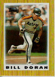 1987 Topps Mini Leaders Baseball Cards 009      Bill Doran DP